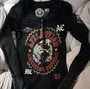 Women's Buckle Affliction Top Sz Small